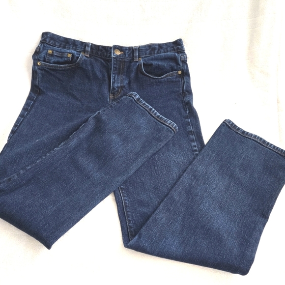 Lauren Ralph Lauren Women's Jeans 10 Blue Straight Leg Stretch Denim LRL Classic - Picture 1 of 10